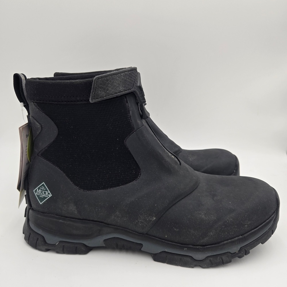 The Original Muck Boot Company Apex Mid Zip Ankle Boots NWT Mens 13 Black No Box